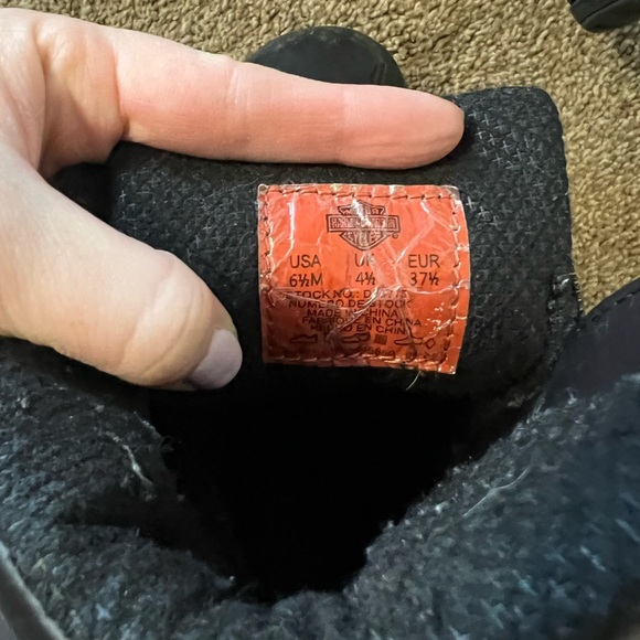 Harley-Davidson Kelley Harness Riding Black Leather Boots - Picture 8 of 10